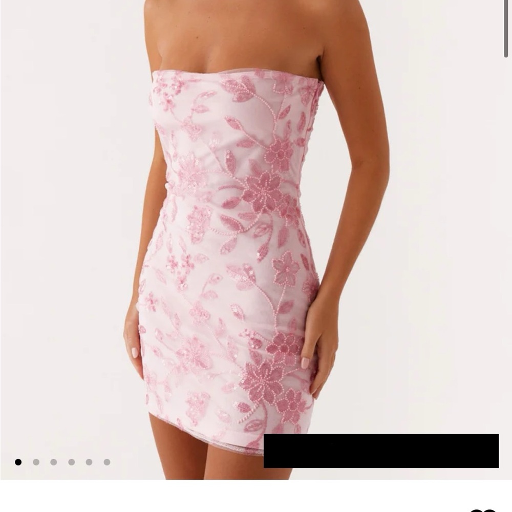 Peppermayo “Moorey Beaded Mini Dress - Pink”